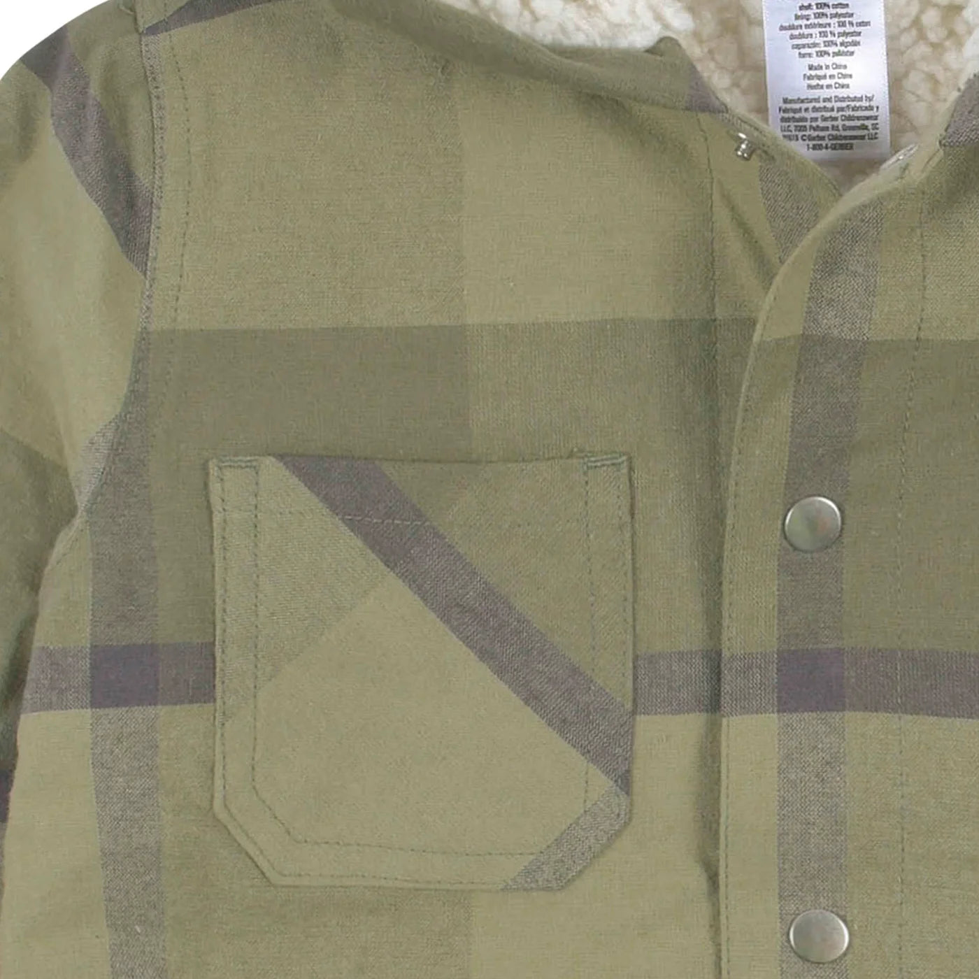 Green Plaid Jacket & Jogger 2 Pc Set