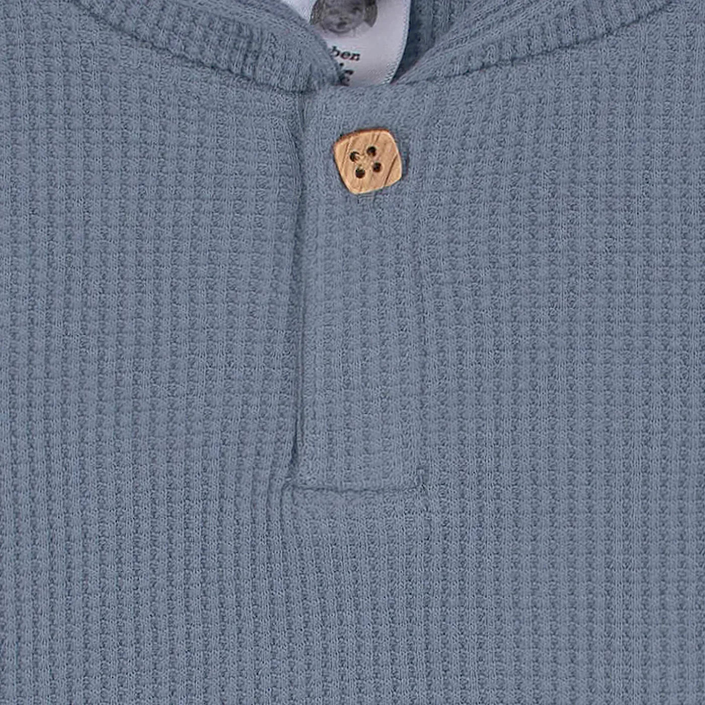 Boys Blue Waffle Knit Hoodie & Jogger 2 Pc Set