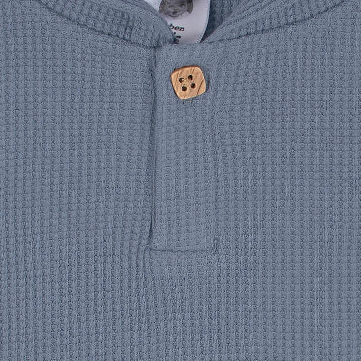 Boys Blue Waffle Knit Hoodie & Jogger 2 Pc Set