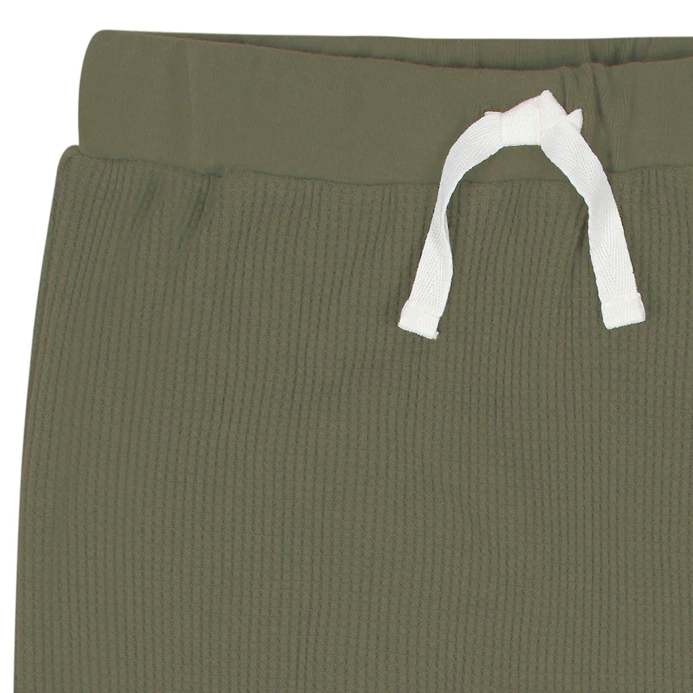 Green Waffle Knit Hoodie & Jogger 2 Pc Set