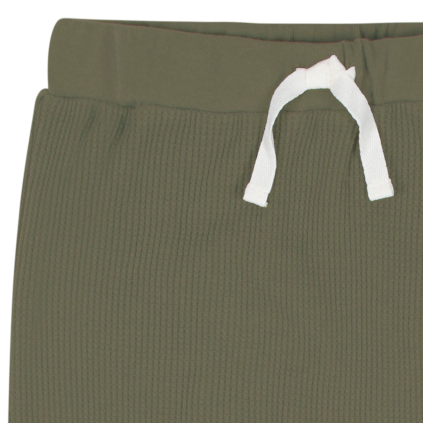 Green Waffle Knit Hoodie & Jogger 2 Pc Set