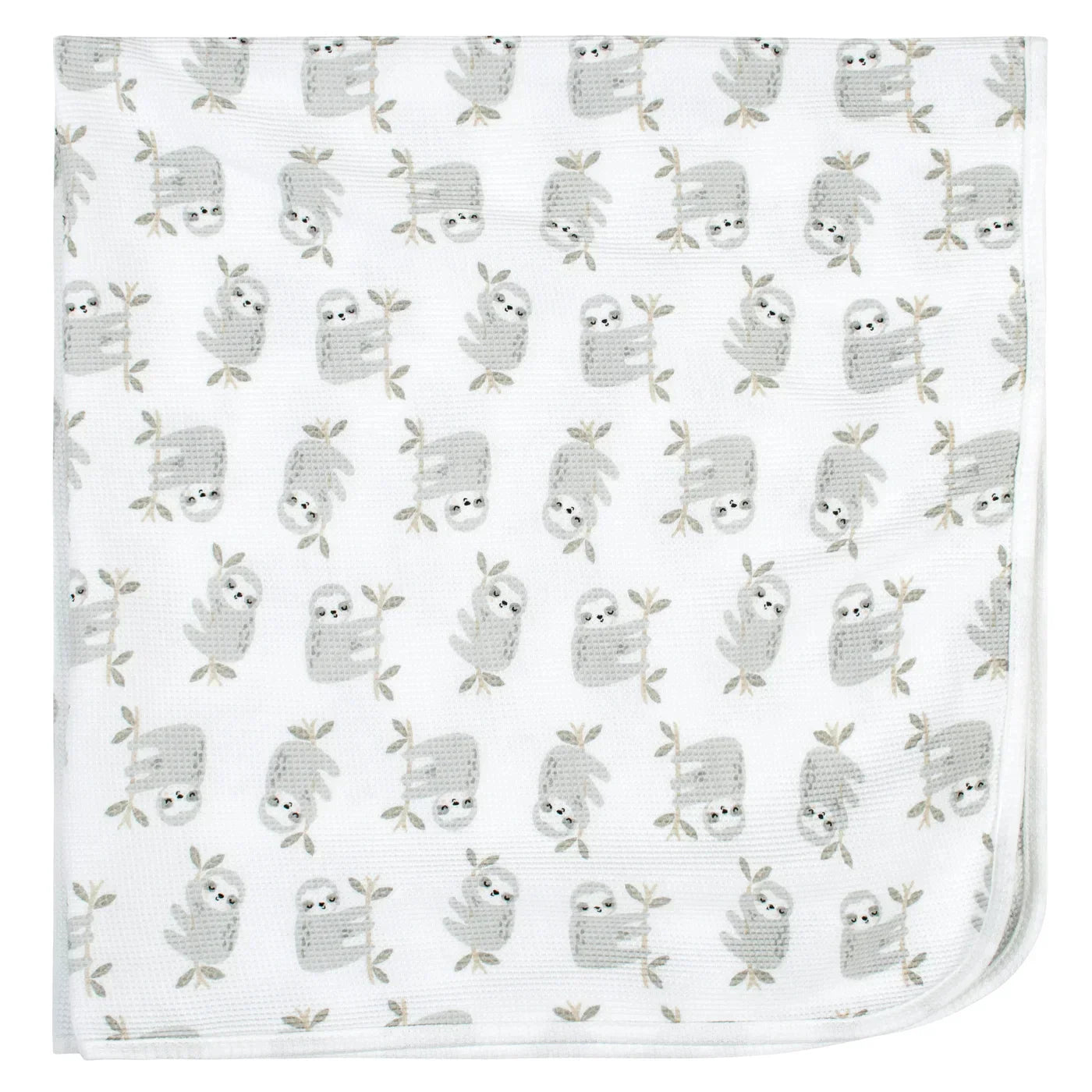 Just Born 2-Pack Baby Neutral Sloth Thermal Blankets