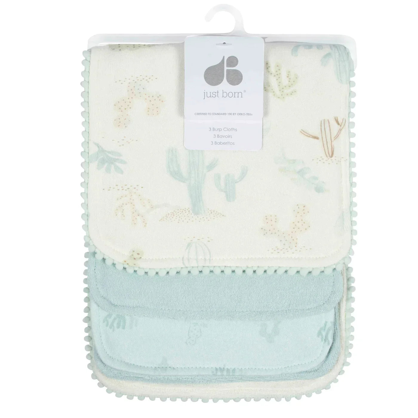 Just Born Burp Cloths 3pk