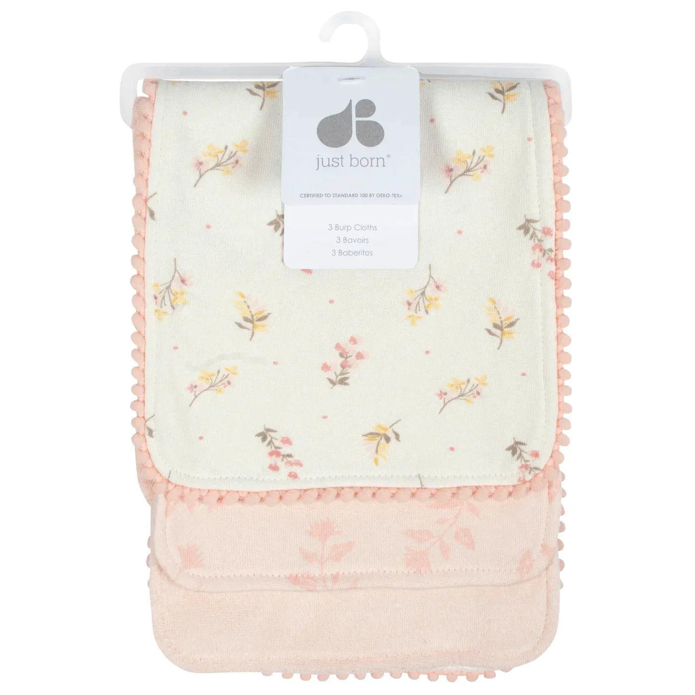Just Born Burp Cloths 3pk