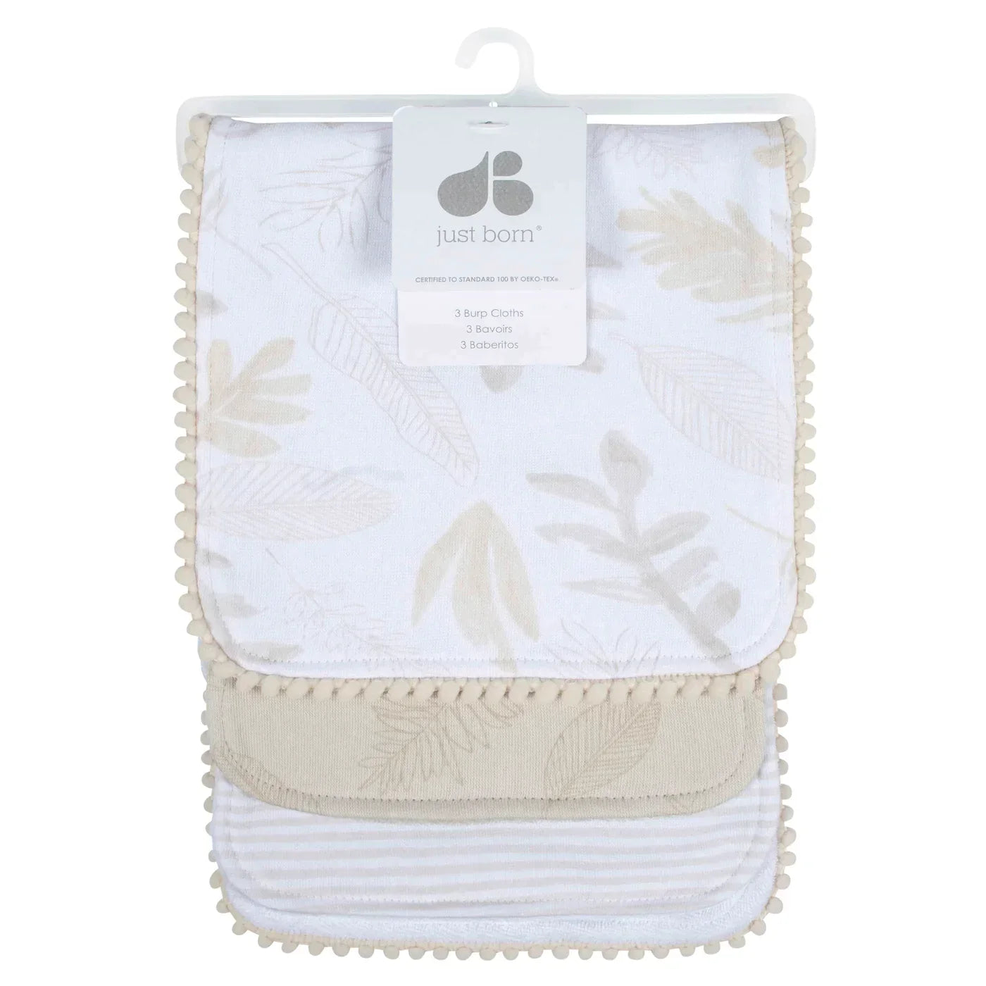 Just Born Burp Cloths 3pk