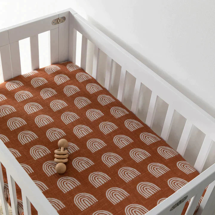 Mini Crib Sheet Organic Muslin Cotton