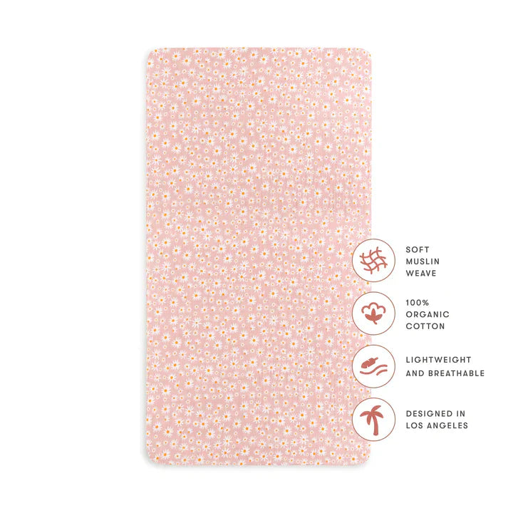 Crib Sheet Organic Muslin Cotton