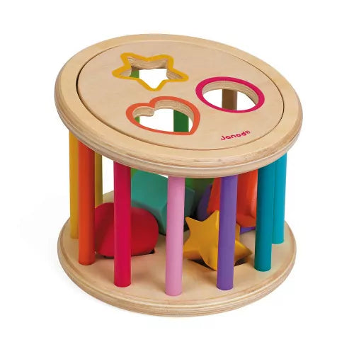I Wood Shape Sorter Drum