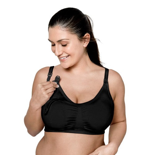 3-In-1 Nursing & Pumping Bra Black