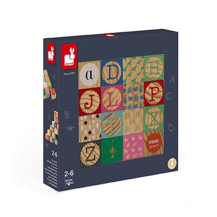 Kubix 16 Wood Alphabet Blocks