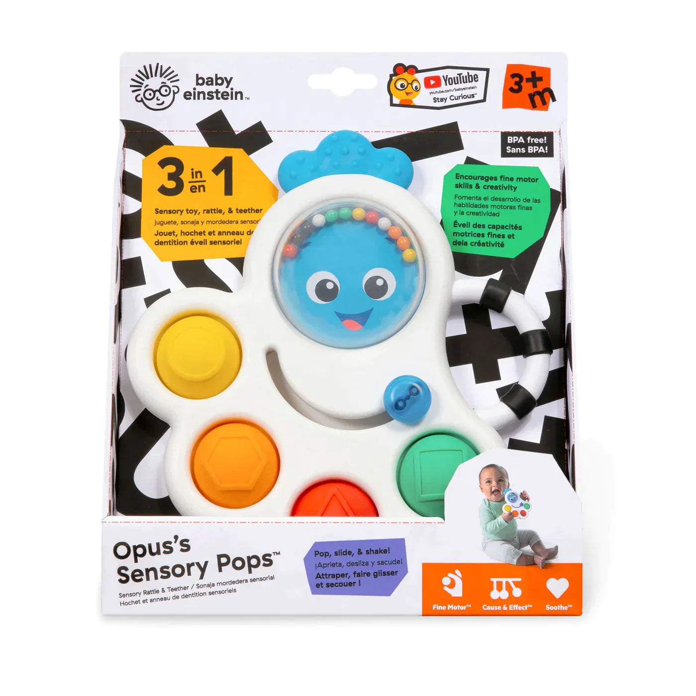 Opus’s Shape Pops Sensory Rattle & Teether