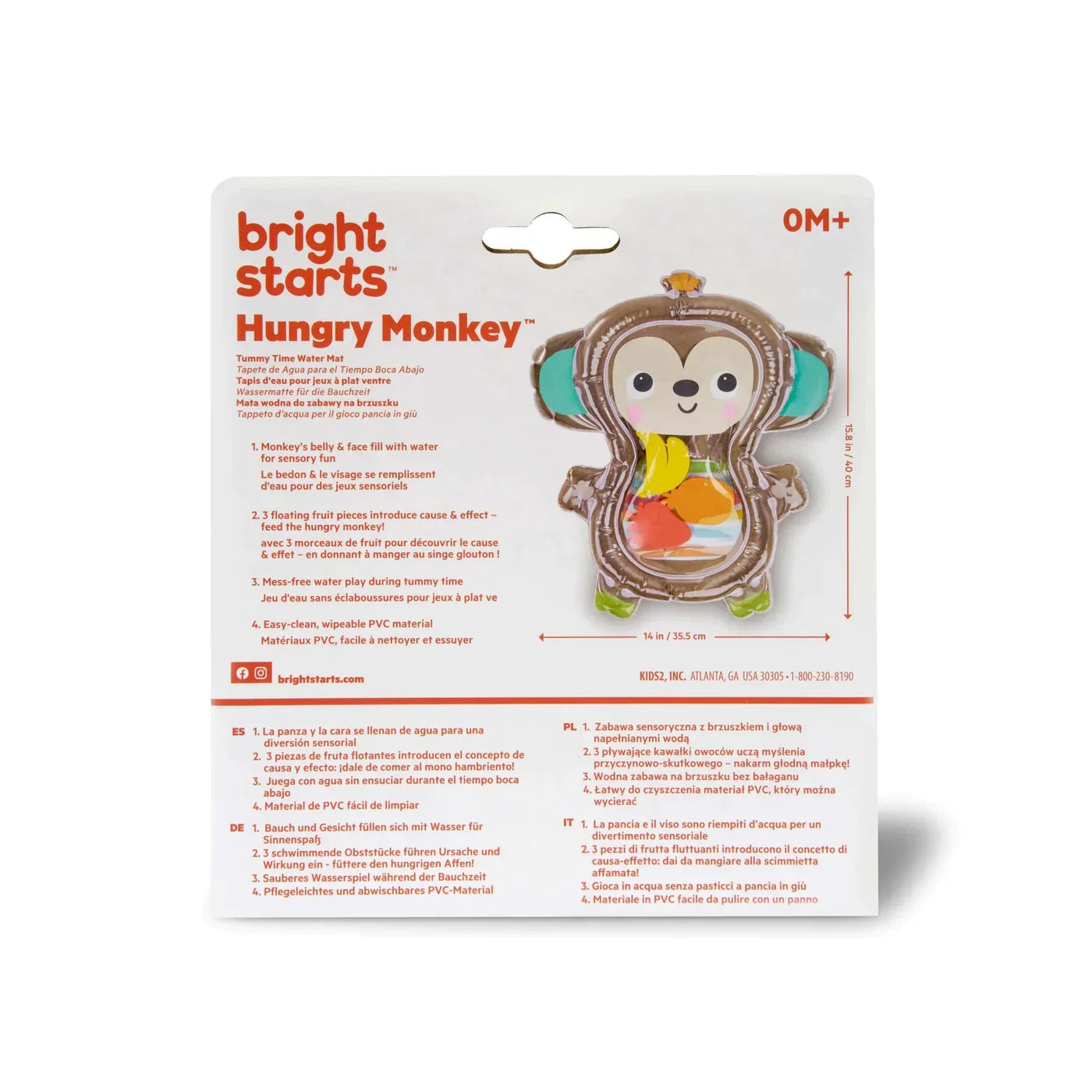 Hungry Monkey Tummy Time Water Mat