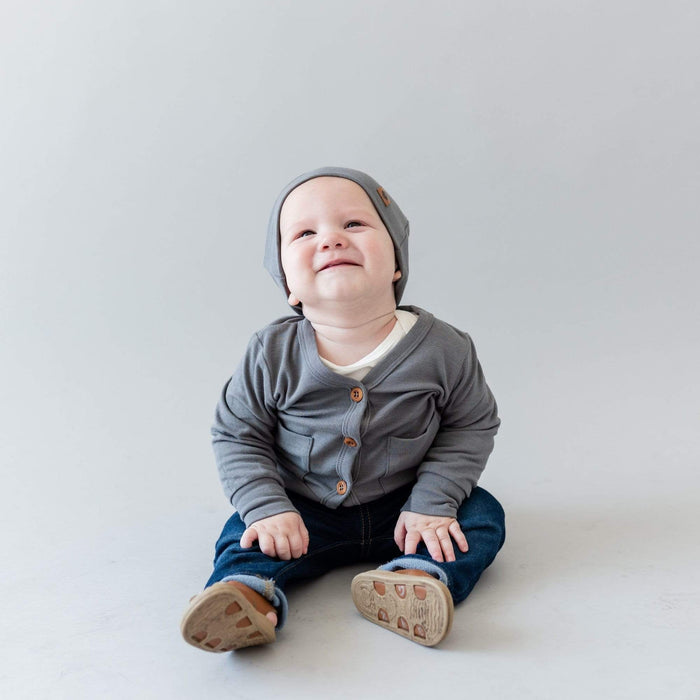 BAMBOO JERSEY BEANIE CHARCOAL