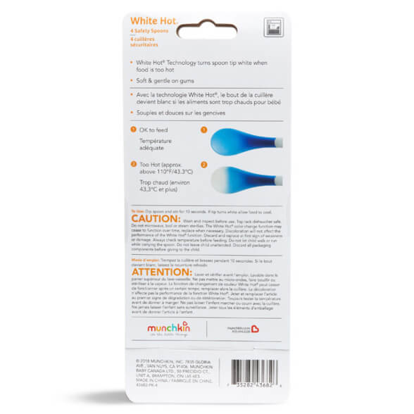White Hot Infant Spoons 4pk