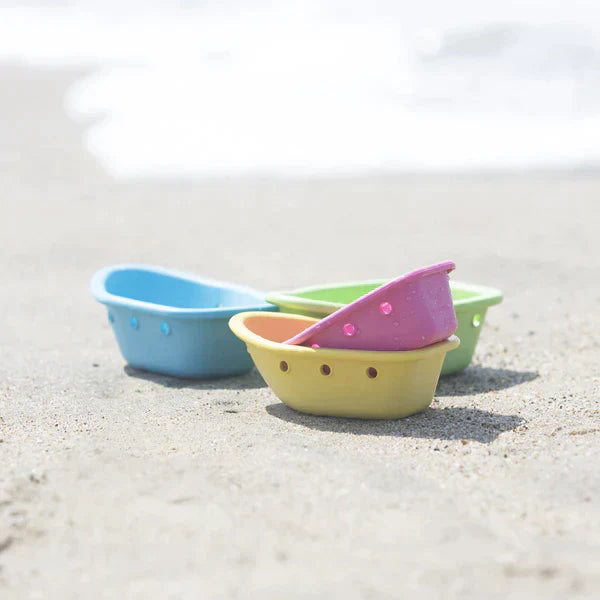 Floating Boats Made from Plants