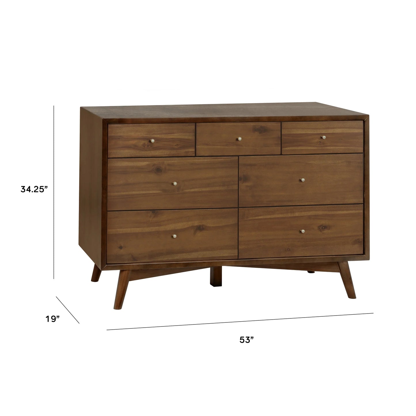 Palma 7 Drawer Double Dresser