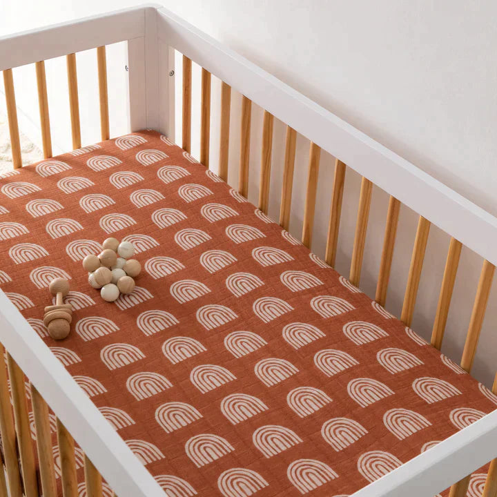Crib Sheet Organic Muslin Cotton