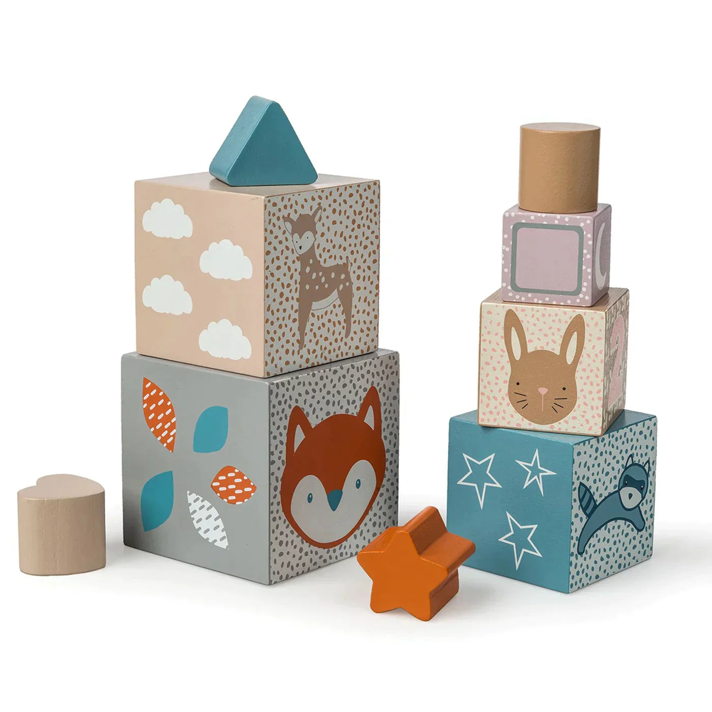 Wooden Nesting + Stacking Blocks