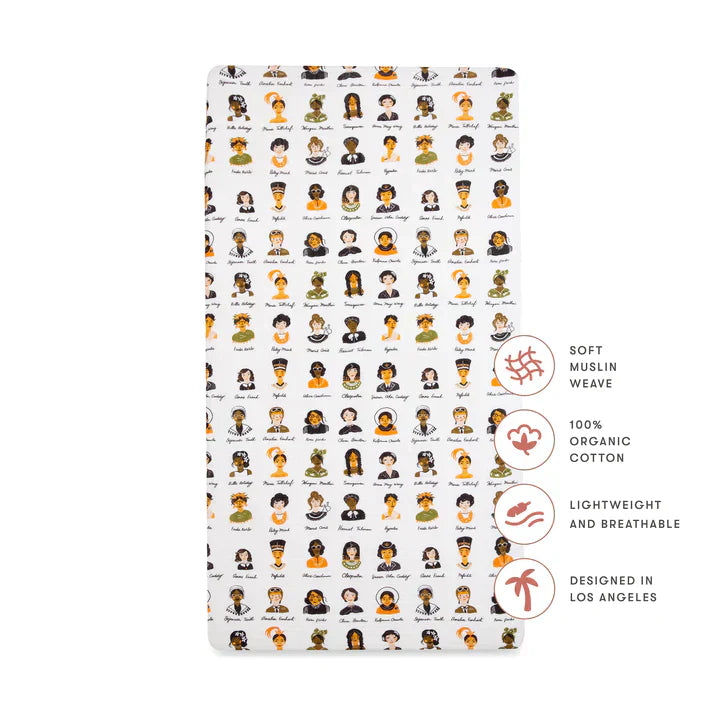 Crib Sheet Organic Muslin Cotton