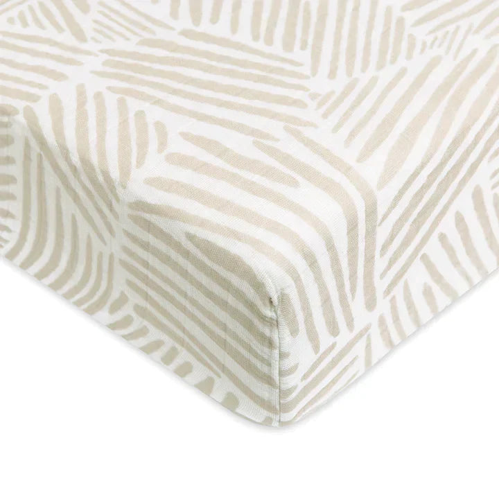 Crib Sheet Organic Muslin Cotton