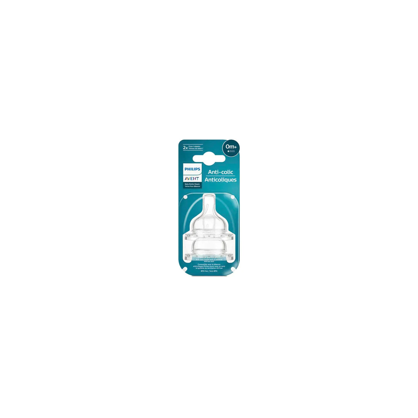 Anti-colic Baby Bottle Nipple 2 pack