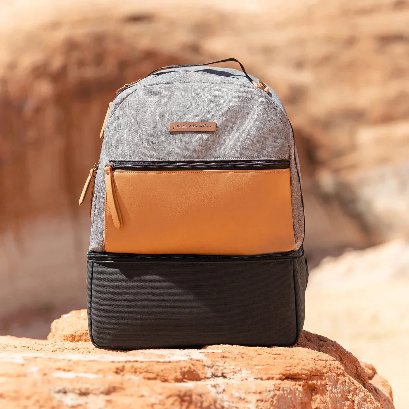 Axis Backpack: Camel/Graphite
