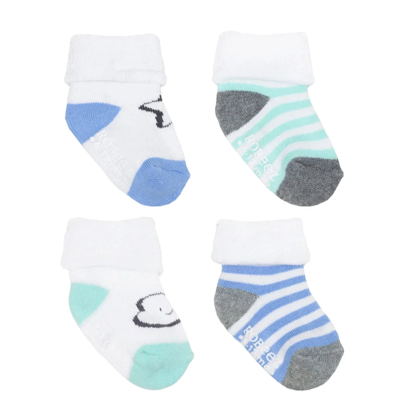 8 Pack Infant Socks - Moon & Stars