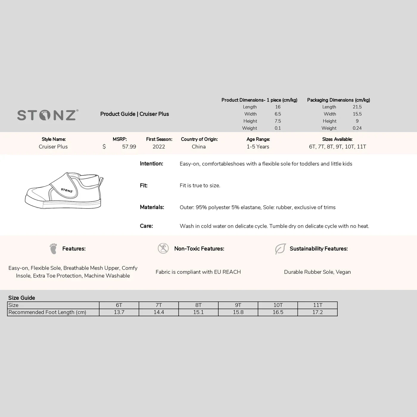 Cruiser Plus Denim Tonal