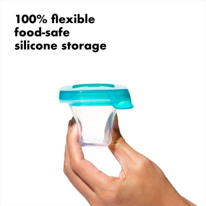 2 oz Baby Blocks Silicone Freezer Storage Containers