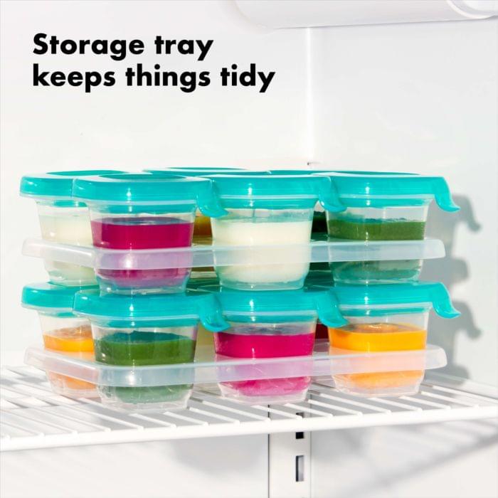 2 oz Baby Blocks Silicone Freezer Storage Containers