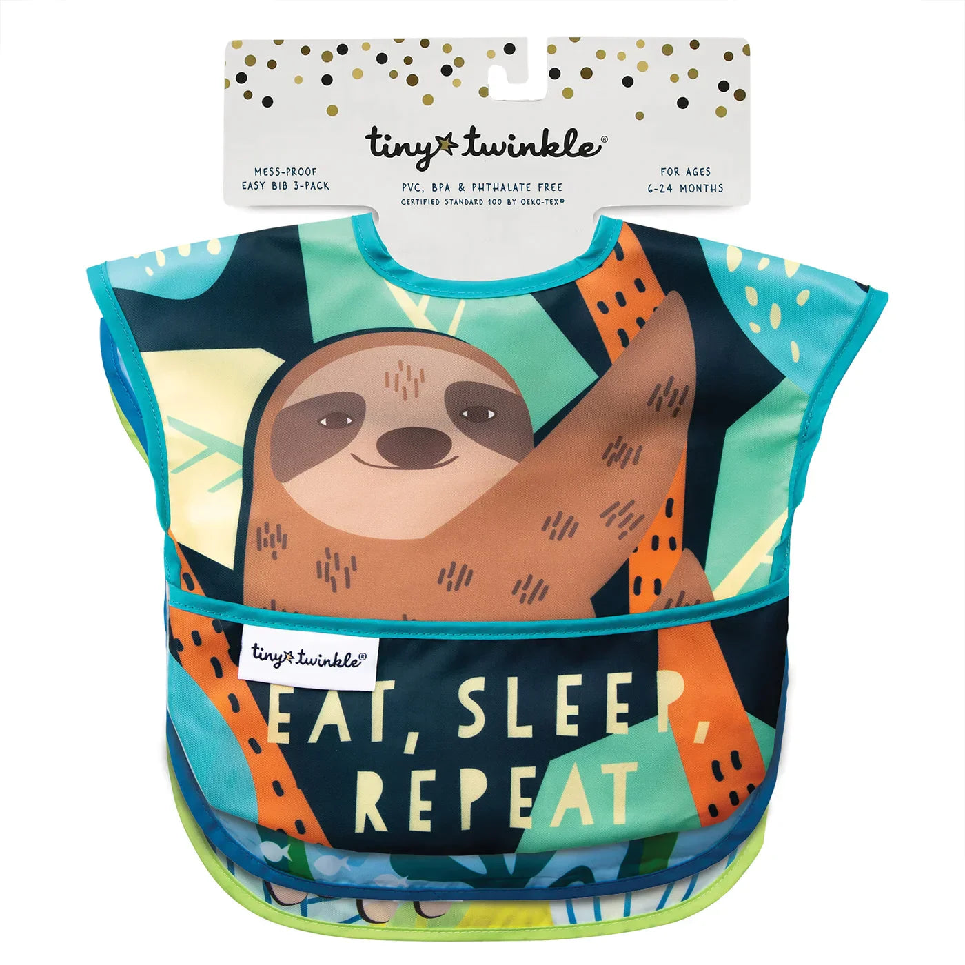 Mess-proof Easy Bib 3PK