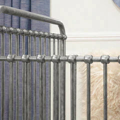 Abigail 3-in-1 Crib - Vintage Silver