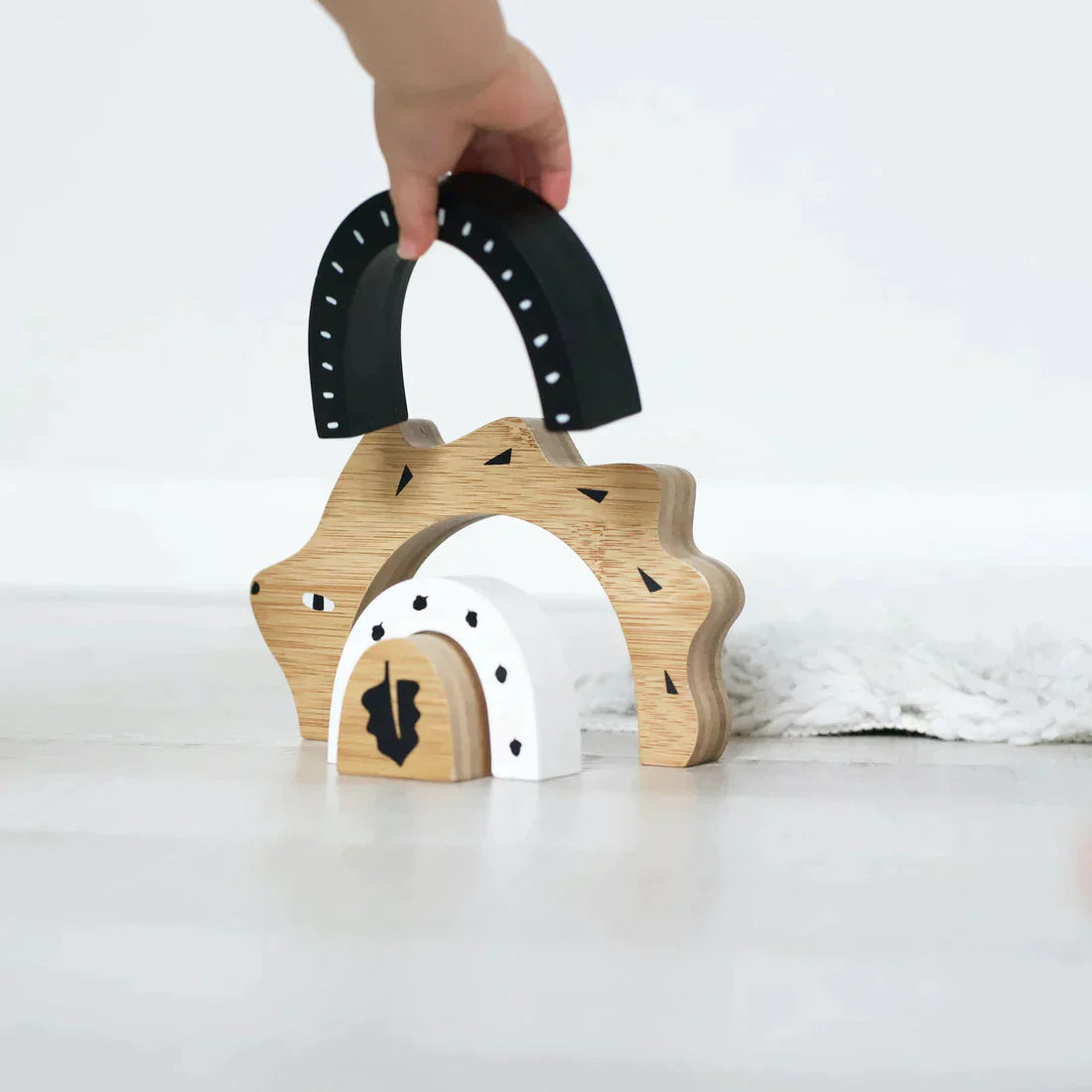 Bamboo Nesting Animals - Hedgehog