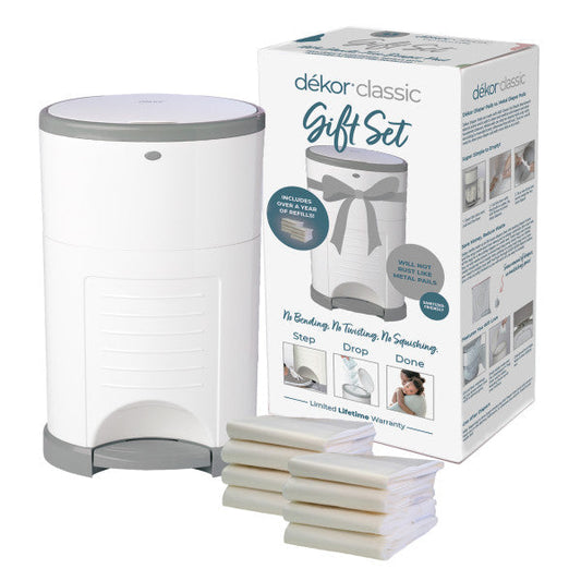 Dekor Classic Hands Free Diaper Pail Gift Set