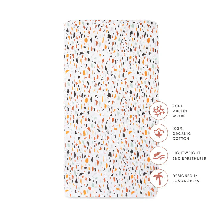 Crib Sheet Organic Muslin Cotton