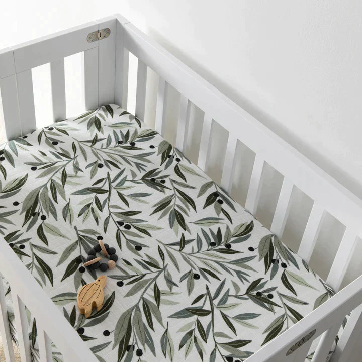 Mini Crib Sheet Organic Muslin Cotton
