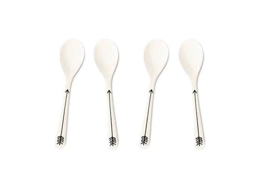 Bamboo Fiber Spoon 4 pack Arrows