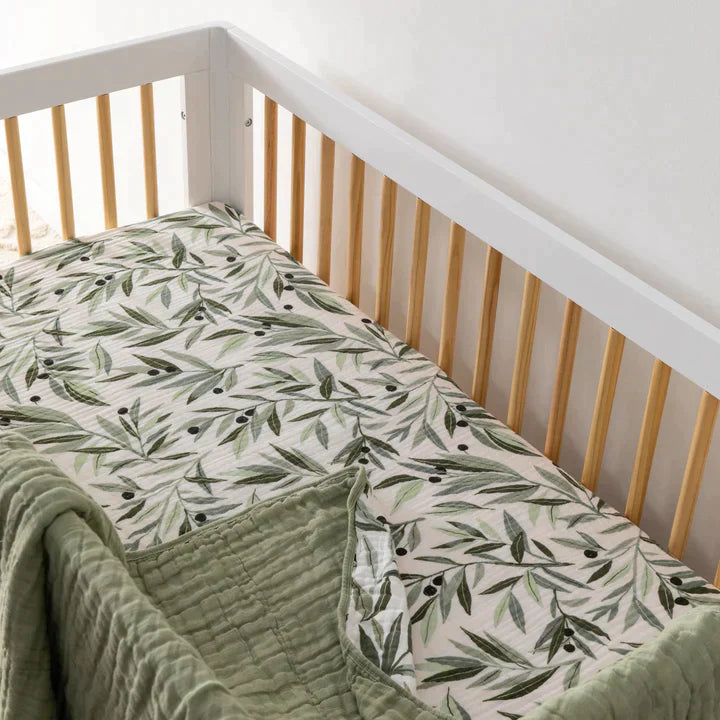 Crib Sheet Organic Muslin Cotton
