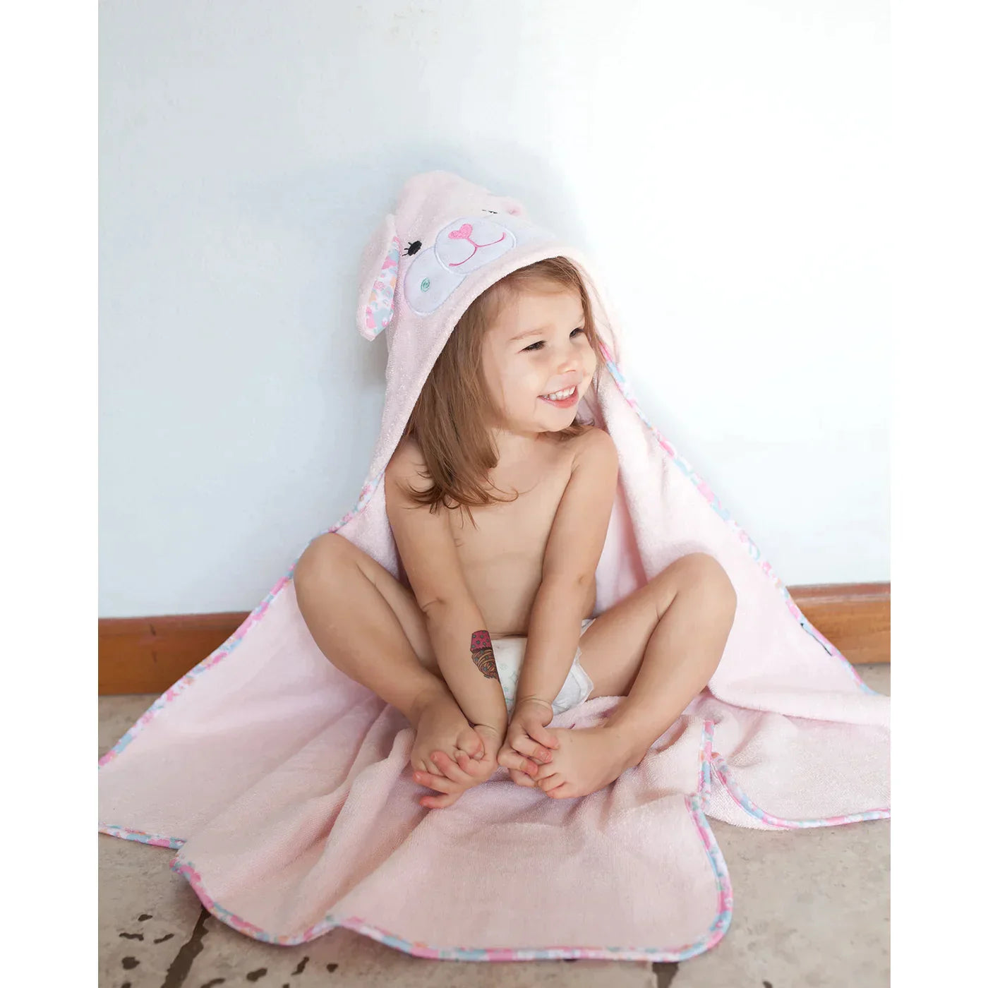 Baby Snow Terry Hooded Bath Towel 0-18M