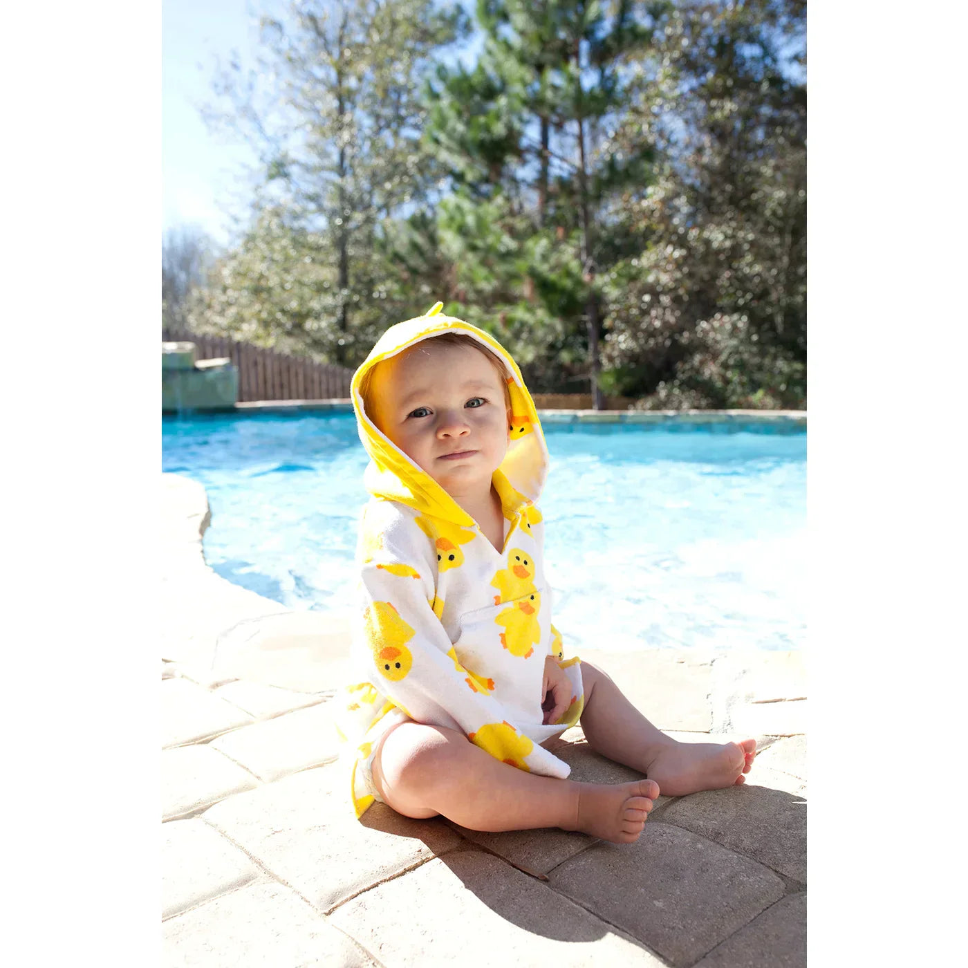 UPF50+ Baby Terry Swim Coverup - Duck