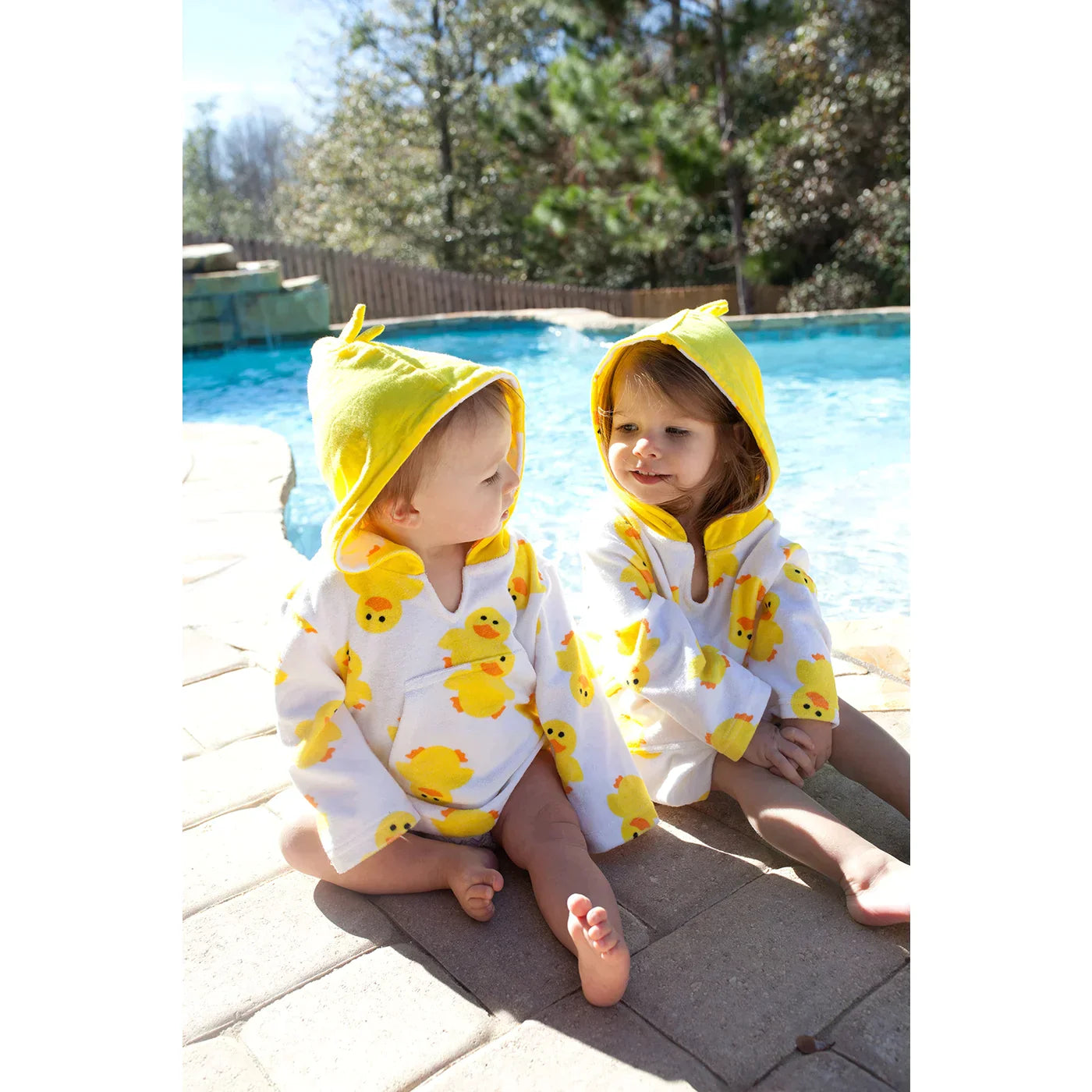 UPF50+ Baby Terry Swim Coverup - Duck